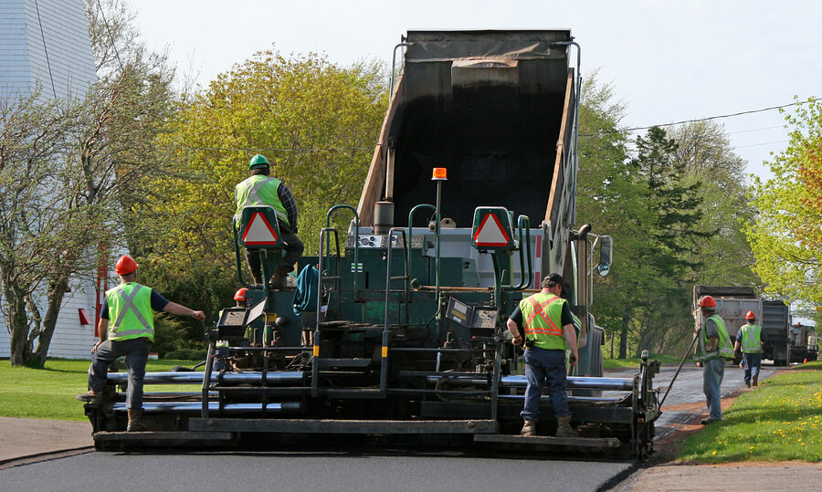 McLean Paving Contractor Crew Working