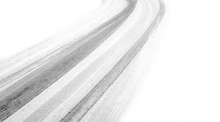 asphalt with snow