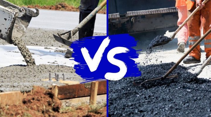 difference between asphalt and concrete