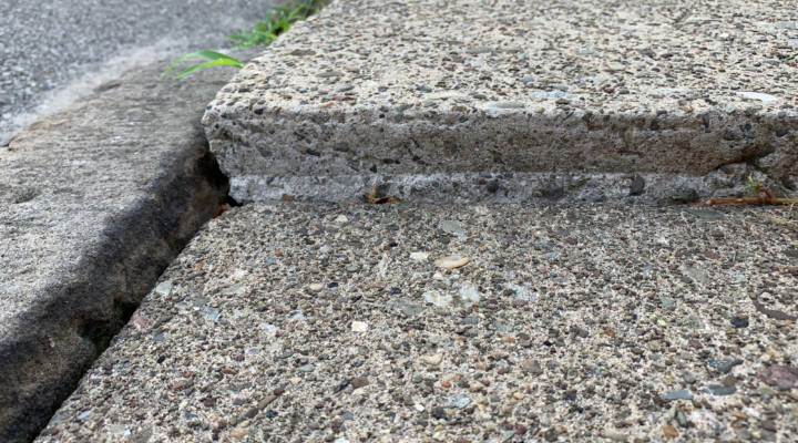 uneven sidewalk repair